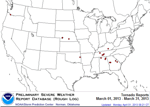 March 2013 Tornadoes