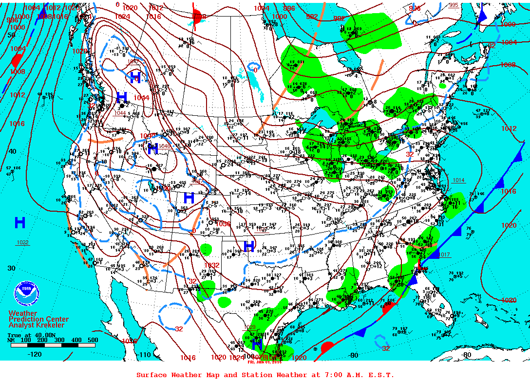 High And Low Weather Map Map
